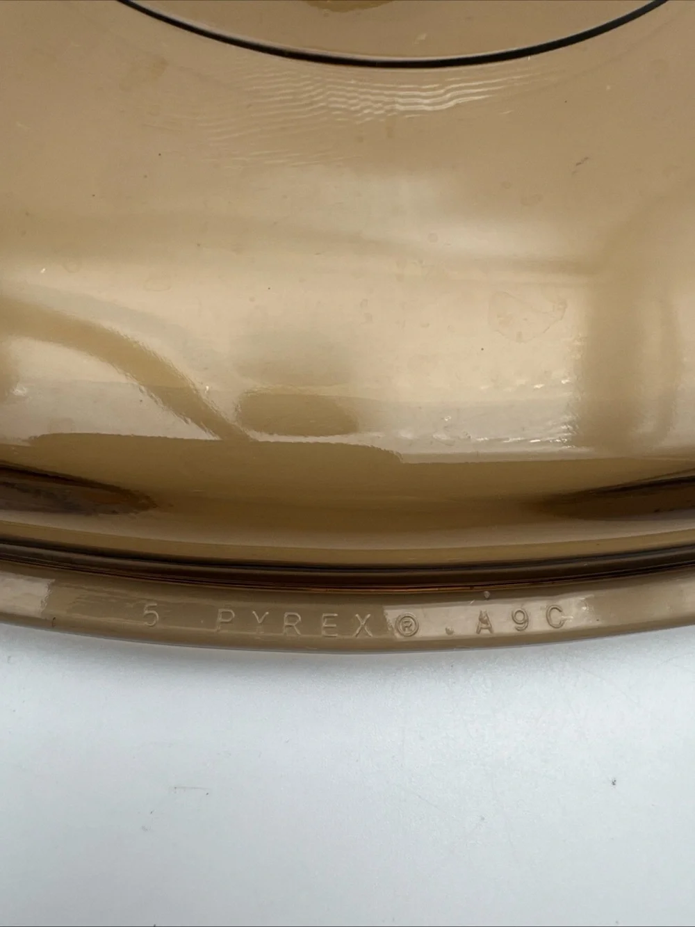 Corning Ware Abundance 3QT Casserole Dish A-3-B Amber Pyrex Lid No chips/cracks
